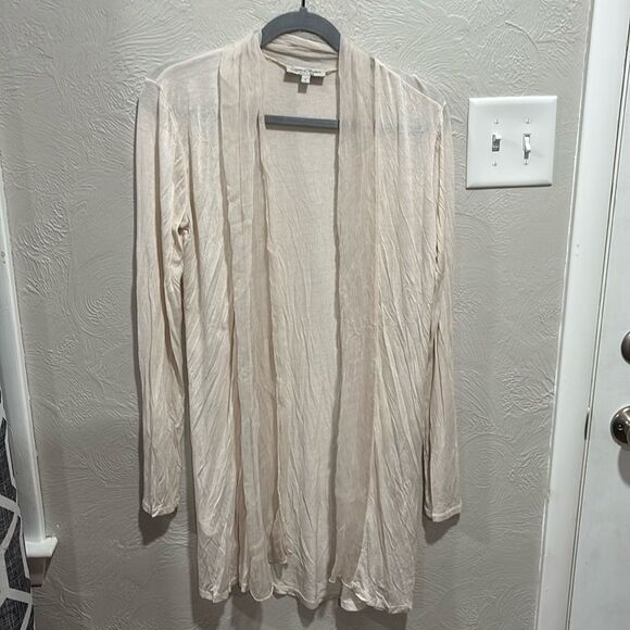 Laggia de Tessitori open front Ivory cardigan size large - Picture 1 of 5